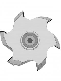 Ital Tools FFD08 - Алмазная дисковая фреза с прямым зубом для кромкооблицовочных станков