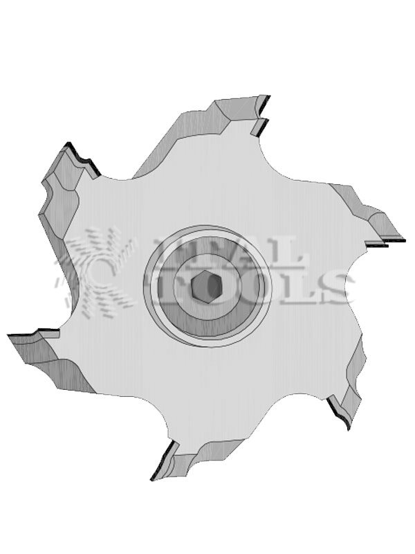 Ital Tools FFD09 Fraise diamant d’affleurage à arrondir, hauteur PCD 3,0 mm. Pour arrondir les alèses sur plaqueuses de chants.
