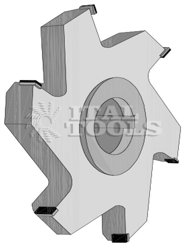 Ital Tools FFD16 Diamond cutter suitable for trimming laminate on upper and lower part of the panels before the post-forming and for chamfer milling.
