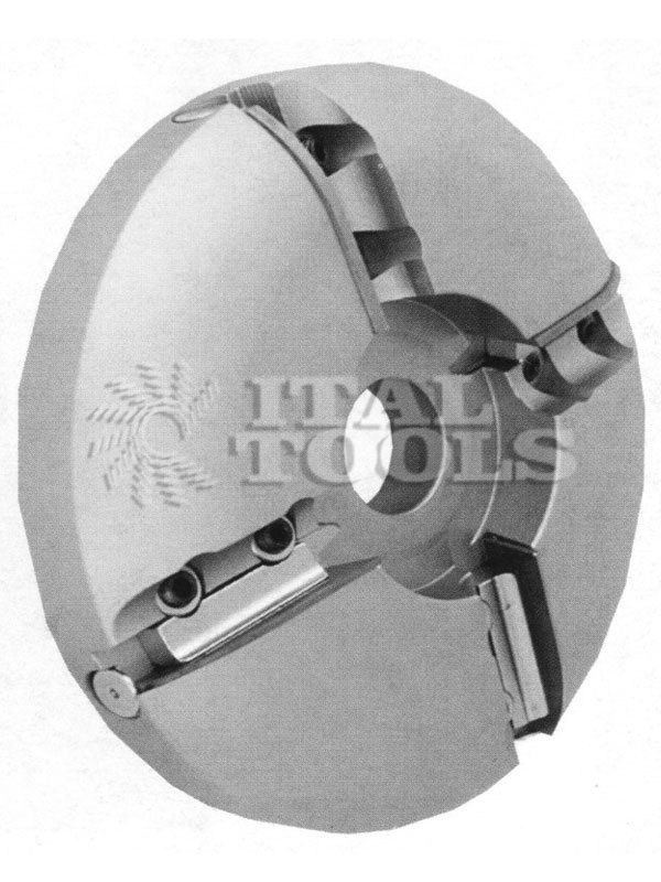 Ital Tools FRC43 Insert knives cutter for panel raising on furniture, interior and cabinet doors on solid wood.
Cutters can be made upon customer's design.
Body in special high-strength aluminum alloy
