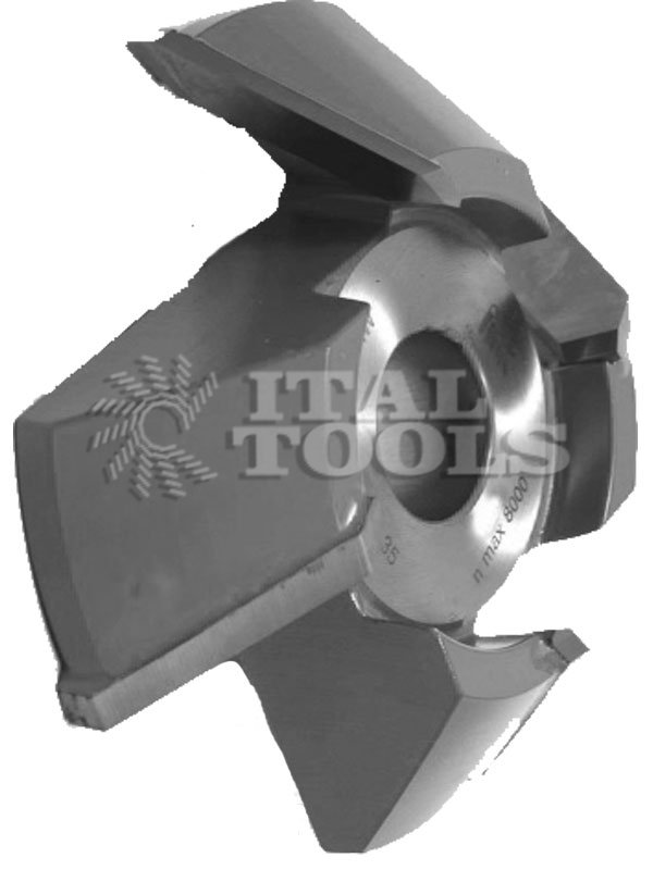 Ital Tools FRS10 Fraise Z4 à chanfreiner à 45°