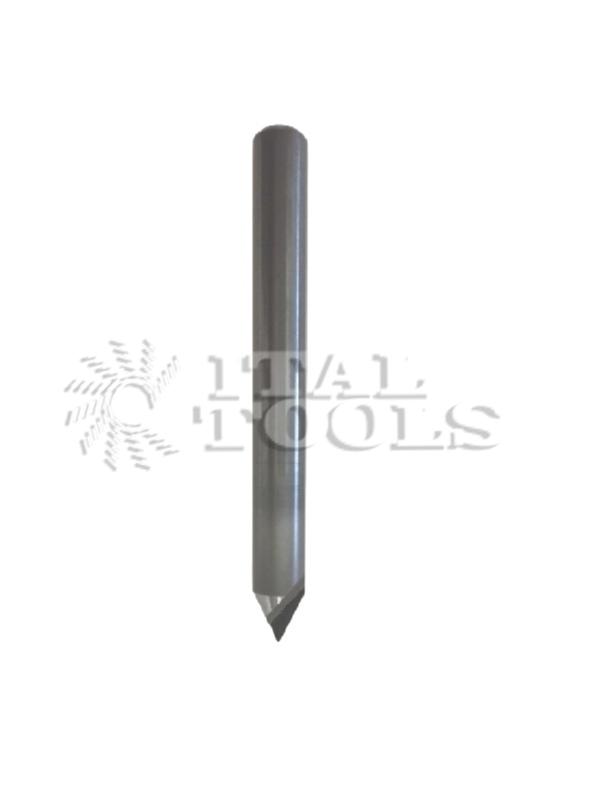 Ital Tools PPD37 Алмазные гравировальные фрезы Z=1, цельно-твердосплавный корпус HWM, рекомендуется для обработки ДСП, МДФ, ХДФ, Corian, пластмасс, карбона.
