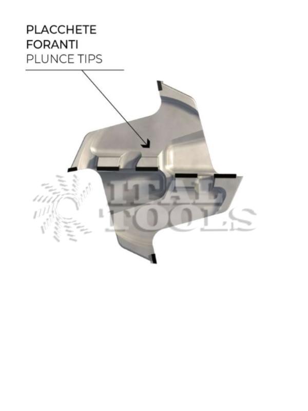Ital Tools PPD39 Mèches en diamant à affleurer et surfacer avec dents de percage 

