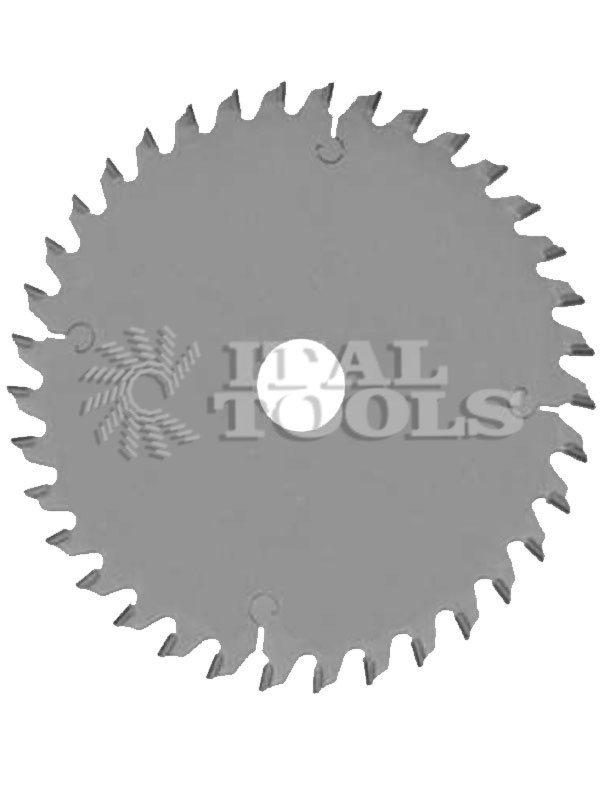 Ital Tools LCD03 Re-sharpening diamond scoring blade for sizing chipboard, MDF, melamine and laminated panels. The tooth's thickness is related to the main blade.