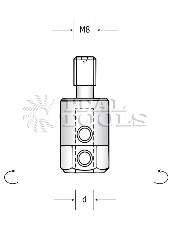 Ital Tools MPU06 Adaptateur de perçage sur machines Nottmeyer