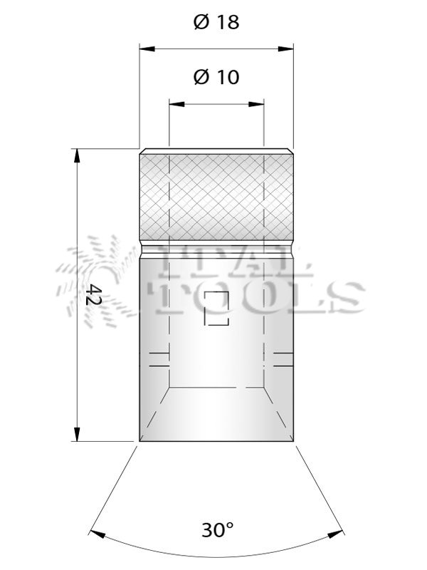 Ital Tools MPU12 Chuck for dowel drill for Vitap machines
