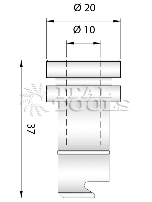 Ital Tools MPU13 Chuck for dowel drill for Biesse machines