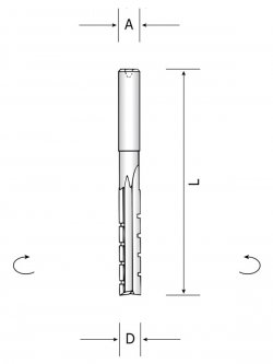 Ital Tools PEL06 - Пазовальная фреза из быстрорежущей стали (HSS) хвостовик 13X50