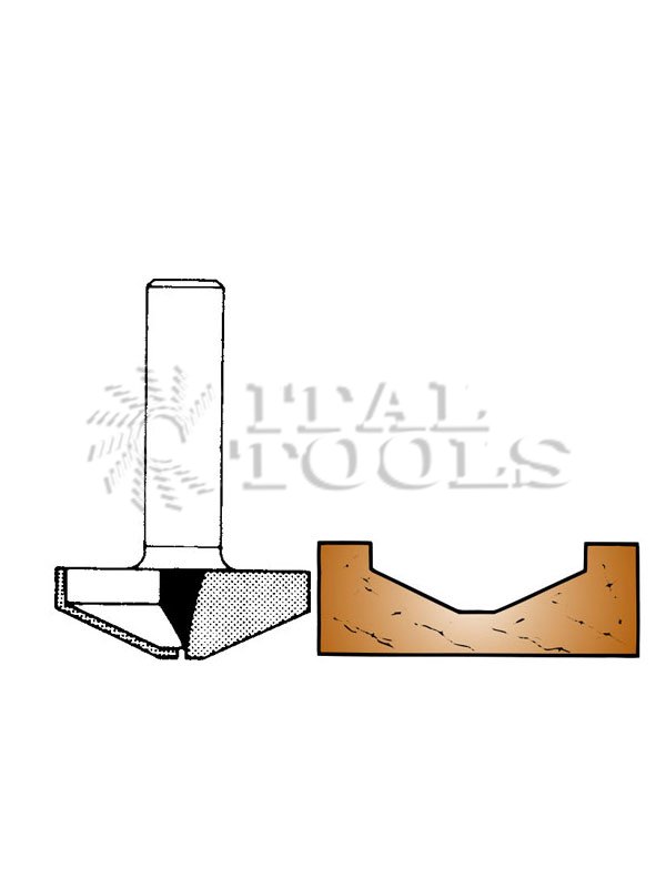 Ital Tools PES04 HM (carbide tipped) Profile router bit
