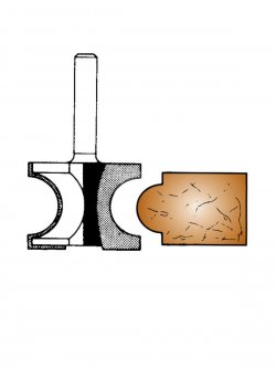 Ital Tools PES07 - Фреза вогнутая полукруглая