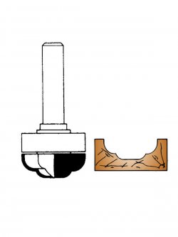 Ital Tools PES24 - Decorative ogee bit with bearing