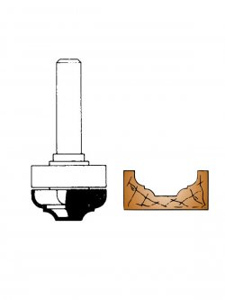 Ital Tools PES27 - Decorative ogee bit with bearing