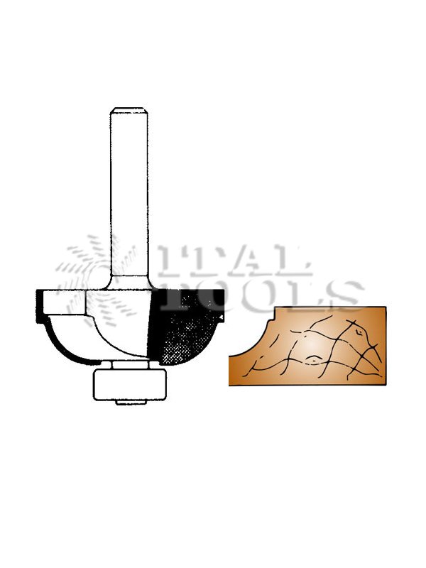 Ital Tools PES32 Fraises pour profil gorge avec plat