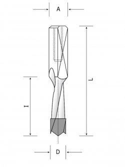 Ital Tools PHL01 - Punta per fori ciechi in metallo duro ad alto rendimento con affilatura raggiata
