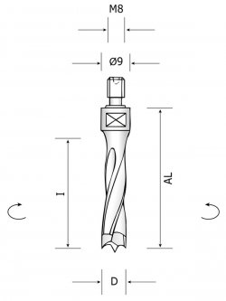 Ital Tools PHM05 - Carbide dowel drill for SCM Cyflex F900