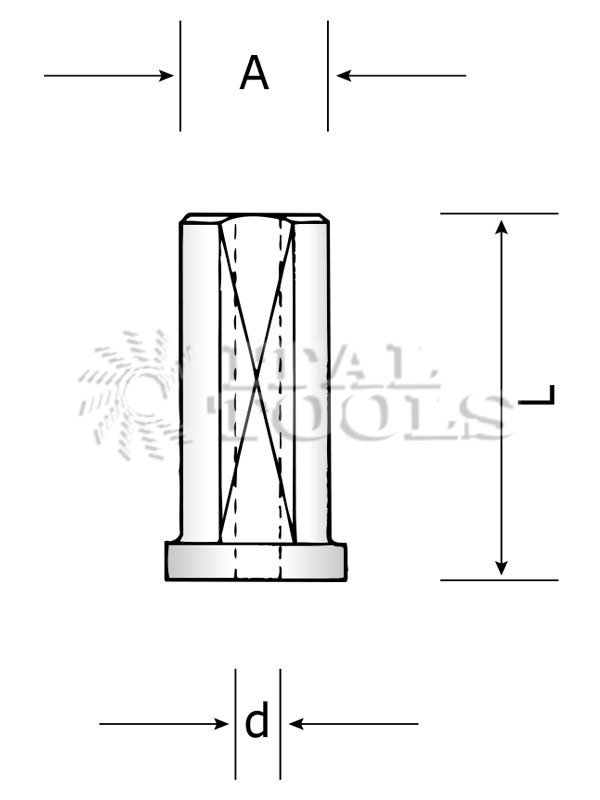 Ital Tools PHM11B Mandrino per Punta integrali