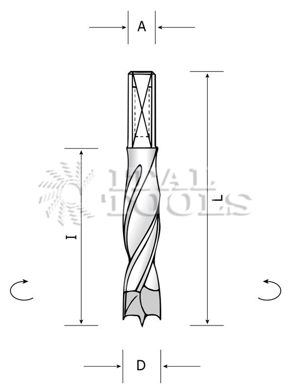 Ital Tools PHM13 HM Dowel drill for multi-boring machines