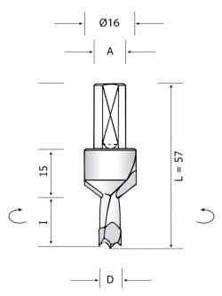 Ital Tools Punte in metallo duro per foratrici multiple - Punte in metallo  duro e a coltellini