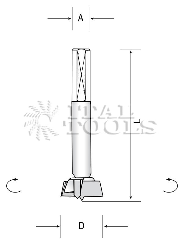 Ital Tools PHM35 Punta levanodi in HM Z2+2 