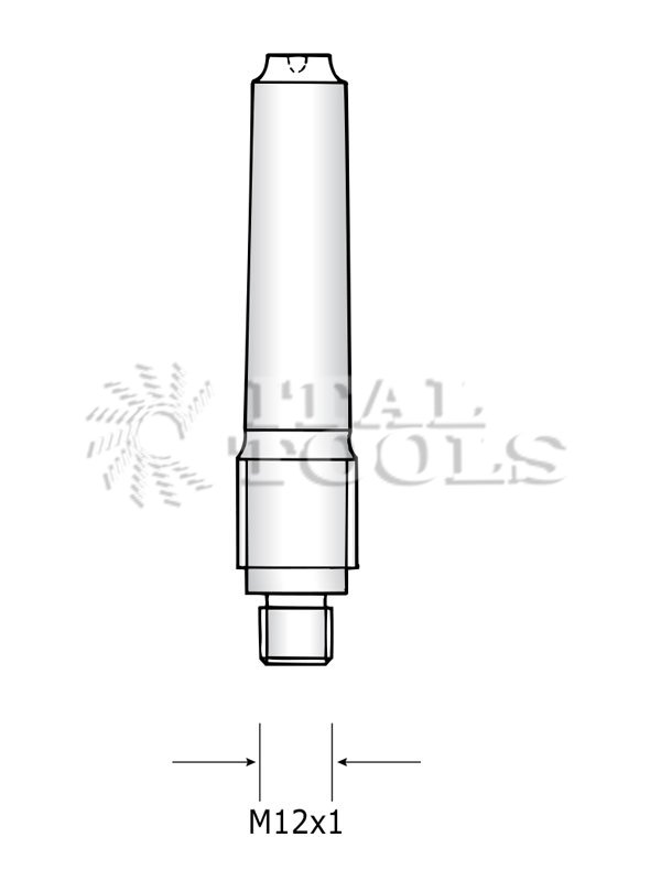 Ital Tools PHM43 Адаптер для фрез с резьбовым креплением
