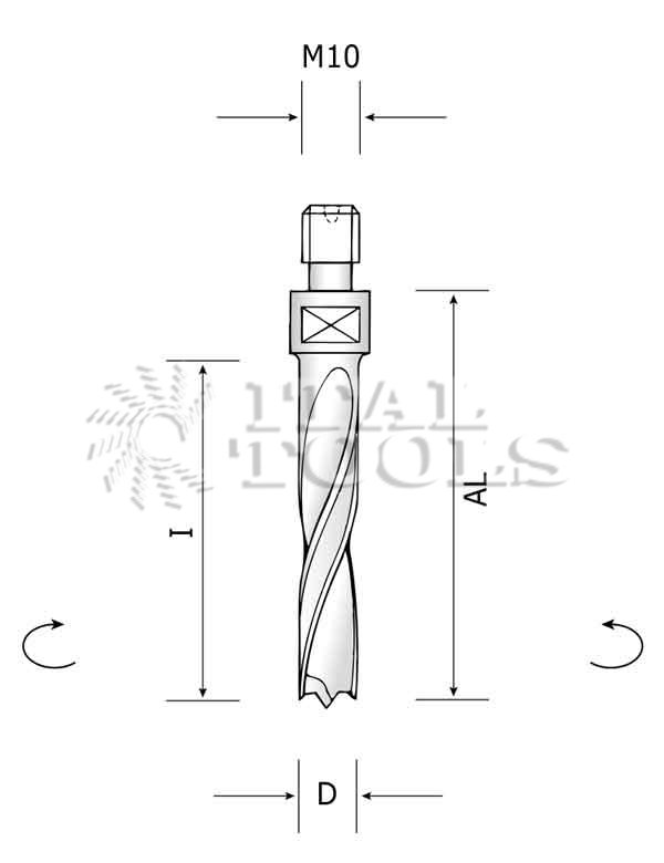 Ital Tools PHS03 HSS Drill for multi-boring machines for Torwegge, Ayen, Mayer
