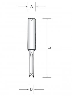 Ital Tools PMS04 - Punta per mortasare a bocca di pesce in acciaio Z2 attacco 13X50mm