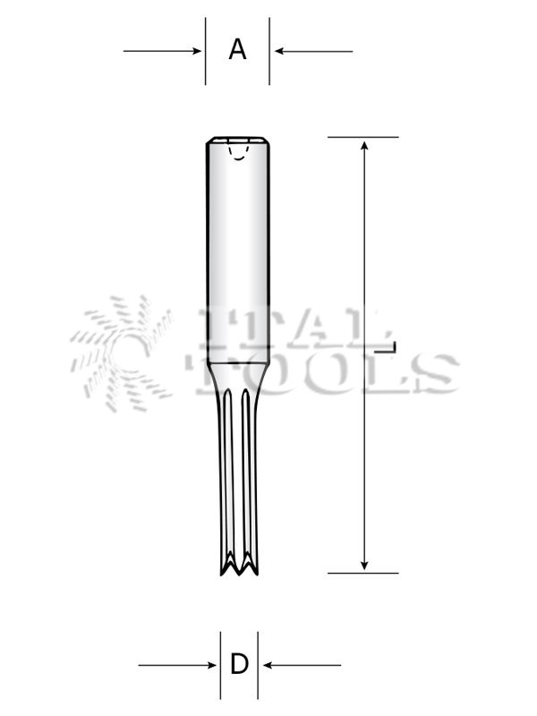 Ital Tools PMS05 HSS Mortise bit Z4