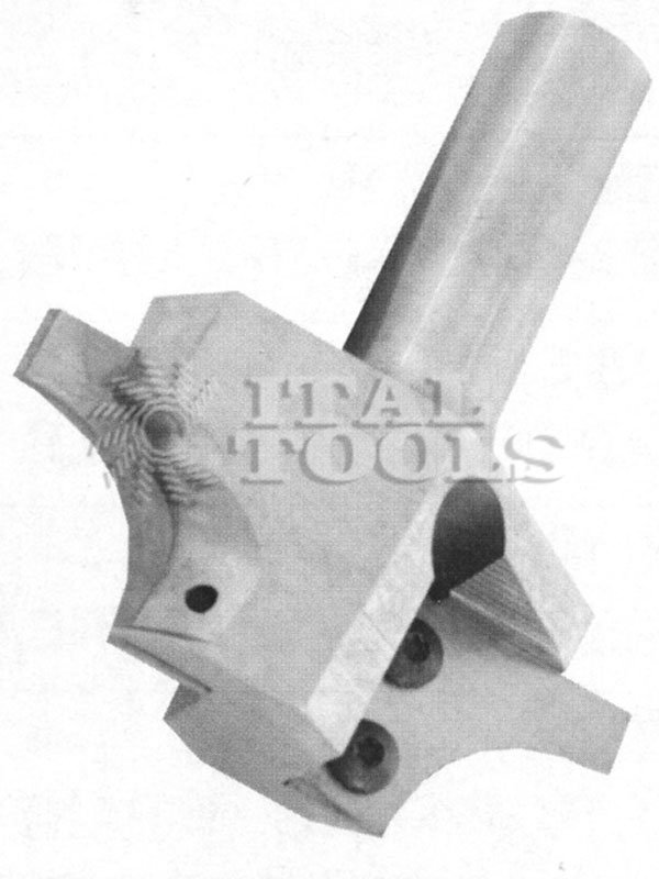 Ital Tools PPC19 CNC Router bit with knives for quarter round
