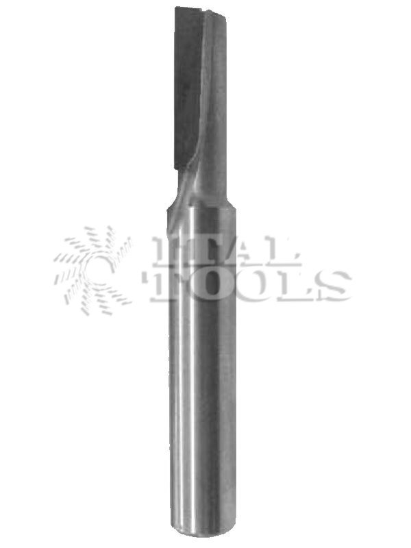 Ital Tools PPD01 Re-sharpening diamond router bit, single tip Z=1. Solid carbide body. Specify the cutting angle when ordering. Cutting: D = straight, P = positive, N = negative. Feed rate: about 4-5 meters/min.
