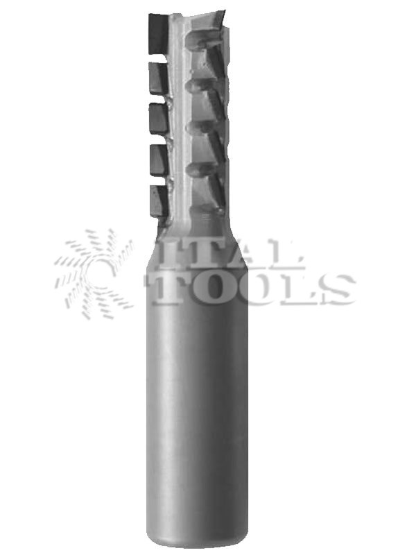 Ital Tools PPD09 Re-sharpening diamond router bit Three straight cutting divisions, PCD depth 4,5 mm, drilling tip in PCD. Positive /negative cutting edges, excellent finish, low-noise. Feed rate: about 8-10 meters/min.
