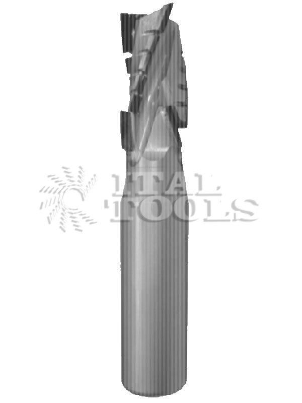 Ital Tools PPD21 Re-sharpening diamond router bit Six spiral cutting divisions, three working cutting edges, PCD depth 4,5 mm. Positive/negative cutting edges, very high feed rate, excellent finish, low-noise. Feed rate: about 20-30 meters/min.
