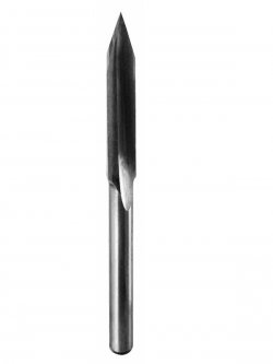 Ital Tools PSL06 - HSS Carving bit arrow bottom Z1 shank 11X50mm
