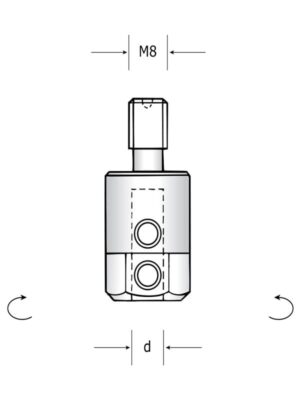 CDO:MPU06 - Drill chuck M8 for Nottmeyer machines