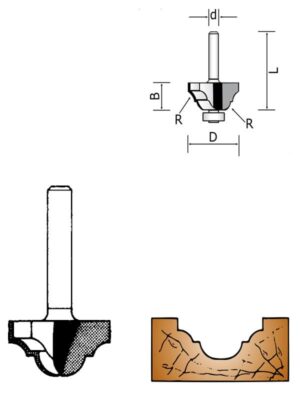 CDO:PES15 - Decorative ogee bit