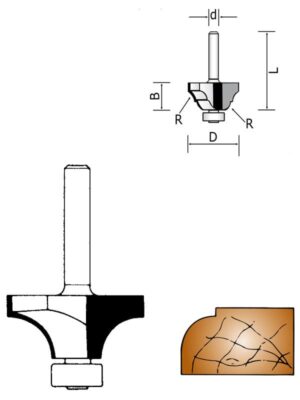 CDO:PES31 - Decorative ogee bit with bearing