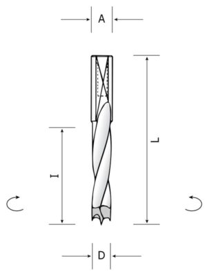 CDO:PHM10 - Carbide dowel drill with quick shank 10x30mm
