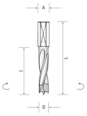 CDO:PHM12 - Carbide dowel drill with quick shank 10X20mm