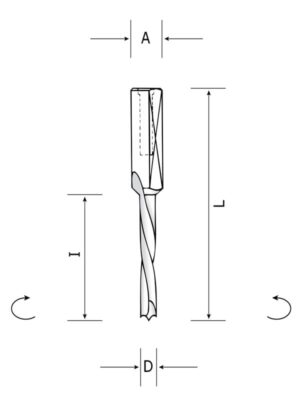 CDO:PHM19 - High performance dowel drill shank 10X22