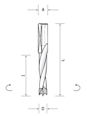 CDO:PHM24 - Carbide dowel drill with quick shank 10X30mm