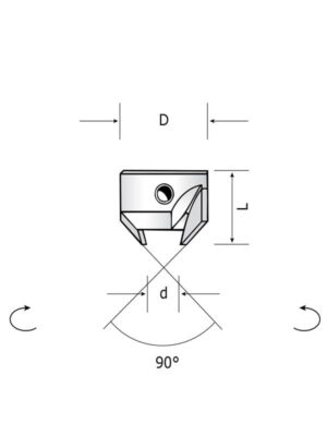 CDO:PHM27 - Carbide tipped countersink for drills 5-10mm