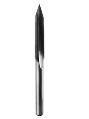 CDO:PSL06 - HSS Carving bit arrow bottom Z1 shank 11X50mm