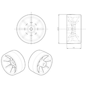 GREZZO RULLO AVANZAMENTO TAPPETO SCM code 1412920200D