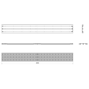 ALUM. TABLE 360 X 3050  RD125 SCM code 2330810108C