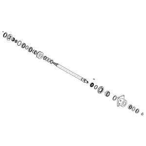 SPINDLE TL62 UNIT - ISO 40 TAPER SCM code 2766008005G