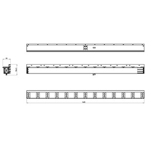 ASS.ESTRUSO ADD.VUOTO L=1085 2 CAVE 1 ZONA SCM code 2766120118D