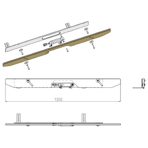 LIFTING SUPPORT L=1300 LEFT TVN-SET '07 SCM code 2766121285H