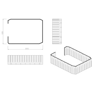 KIT STRAPS FOR HEAD L=2609  H=230 SCM code 2766245006G