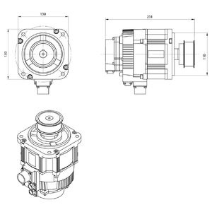 MOTOR ASSY. 09 - PULLEY POLYCHAIN 5MGT Z=40 SCM code 2766910058C