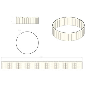 ASS. BANDELLE L=2167 H=200 PRISMA K SCM code 2774240143H