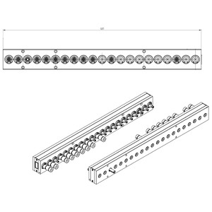 ASSIEME 21 MANDRINI CON ATTACCO RAPIDO SCM code 2973020101E